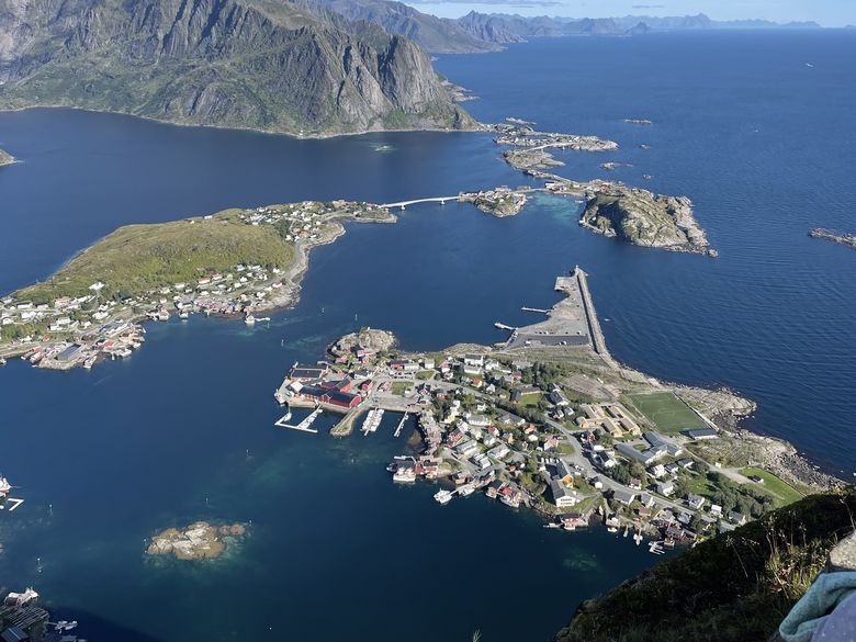 The view from Reinebringen over Reine