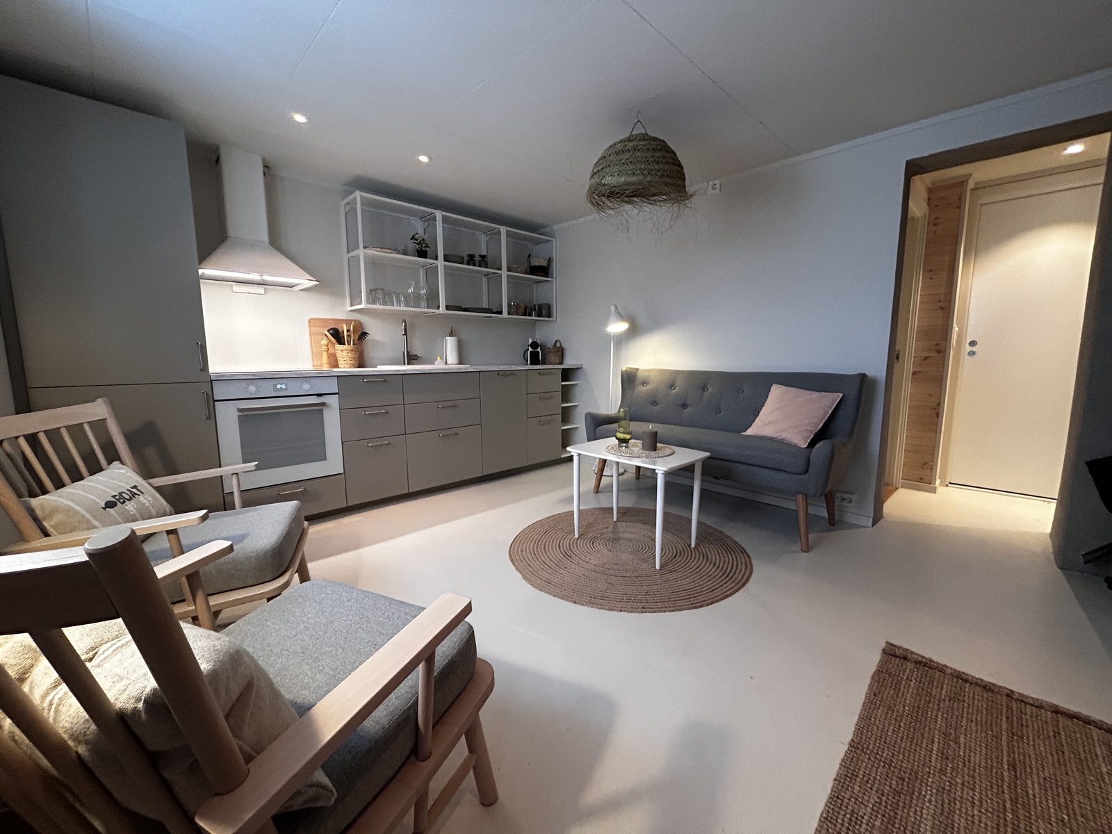 The smaller kitchen on the lower floor. Photo 1 of 2.