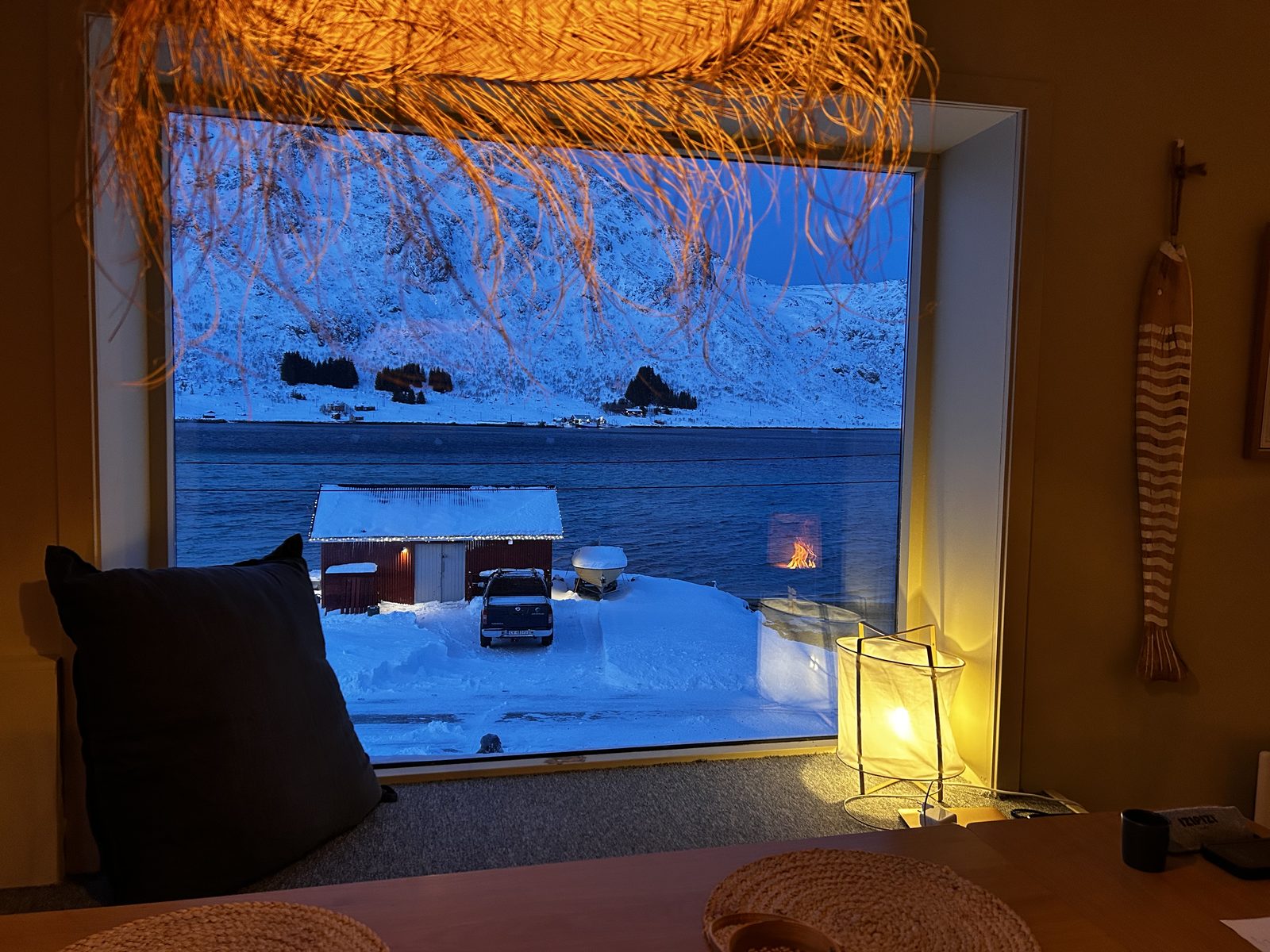 Winter light in the house.