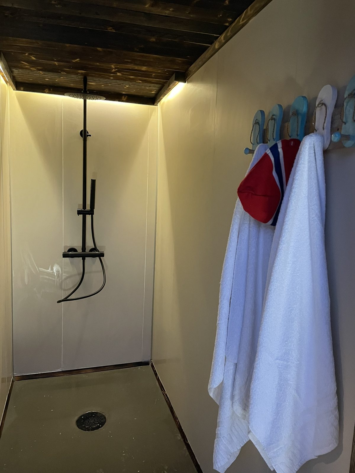 The shower room in the sauna (IMG_2273).