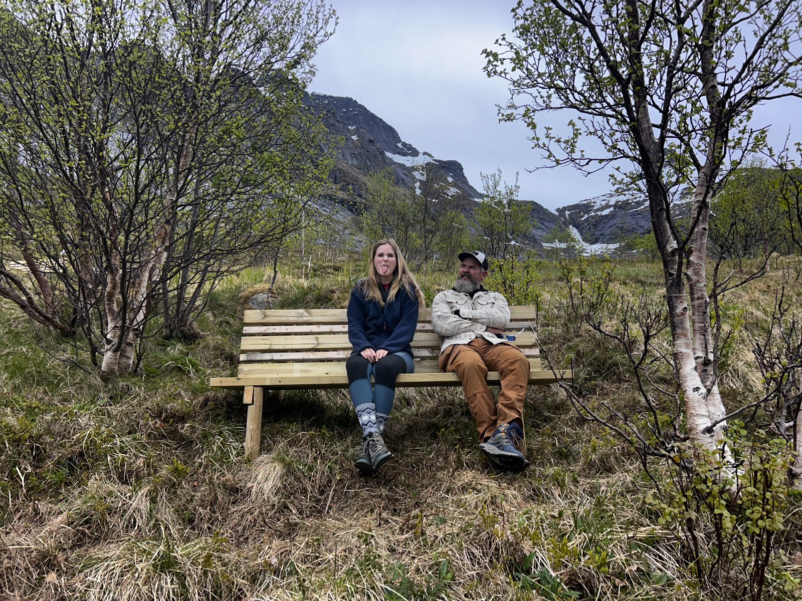 The first bench, lowest on the hill (IMG_7295).