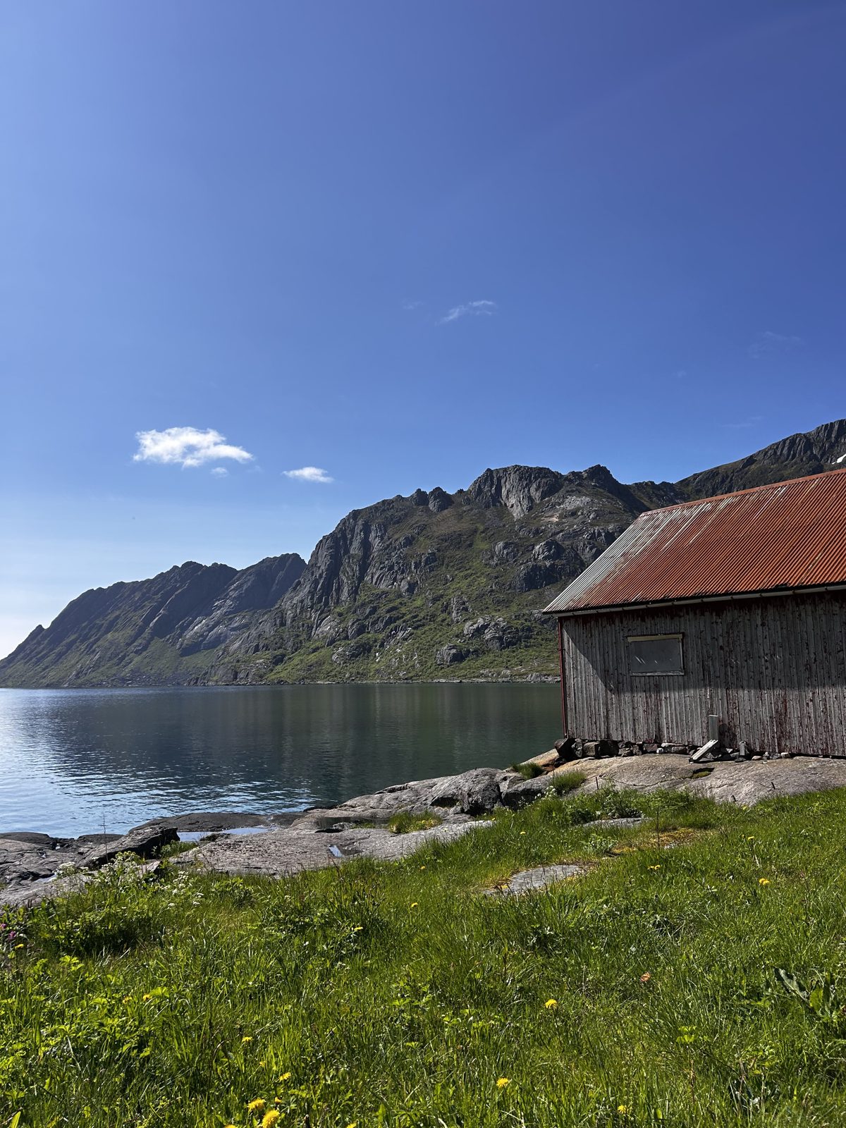 Looking out the fjord — the weather here changes by the hour (IMG_2960).