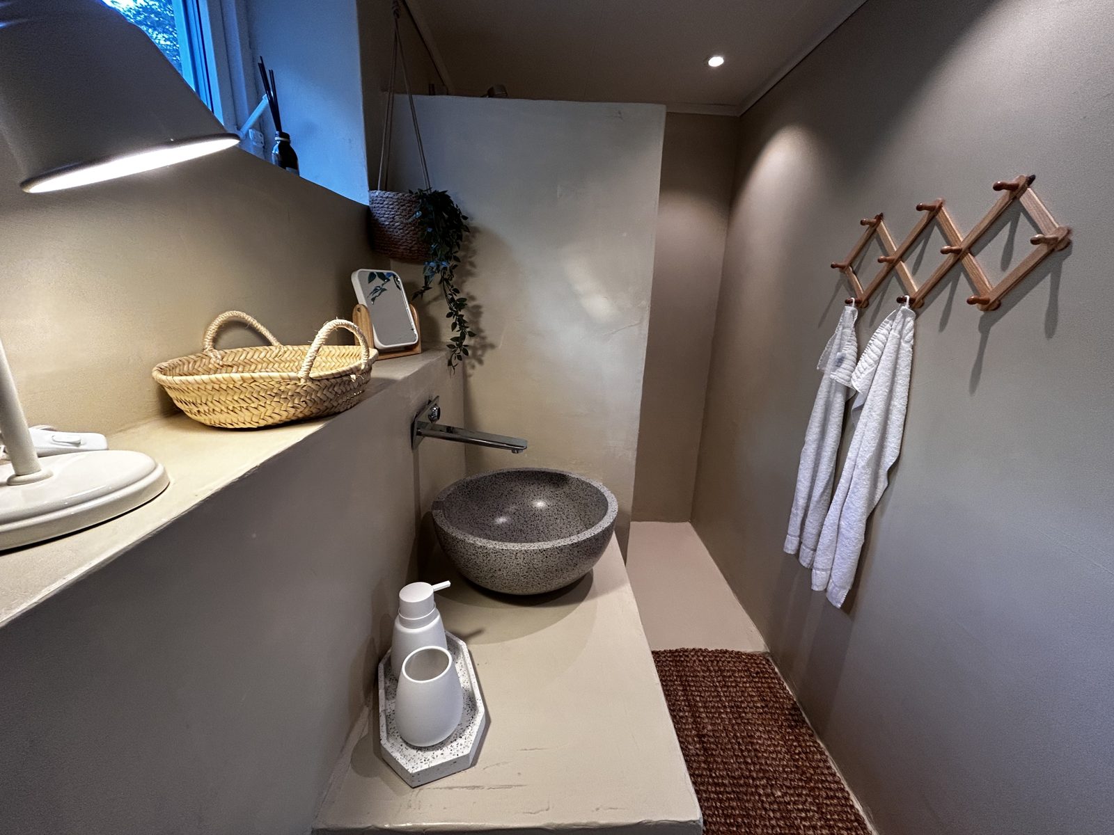 Bathroom on the lower floor. Photo 3 of 8.