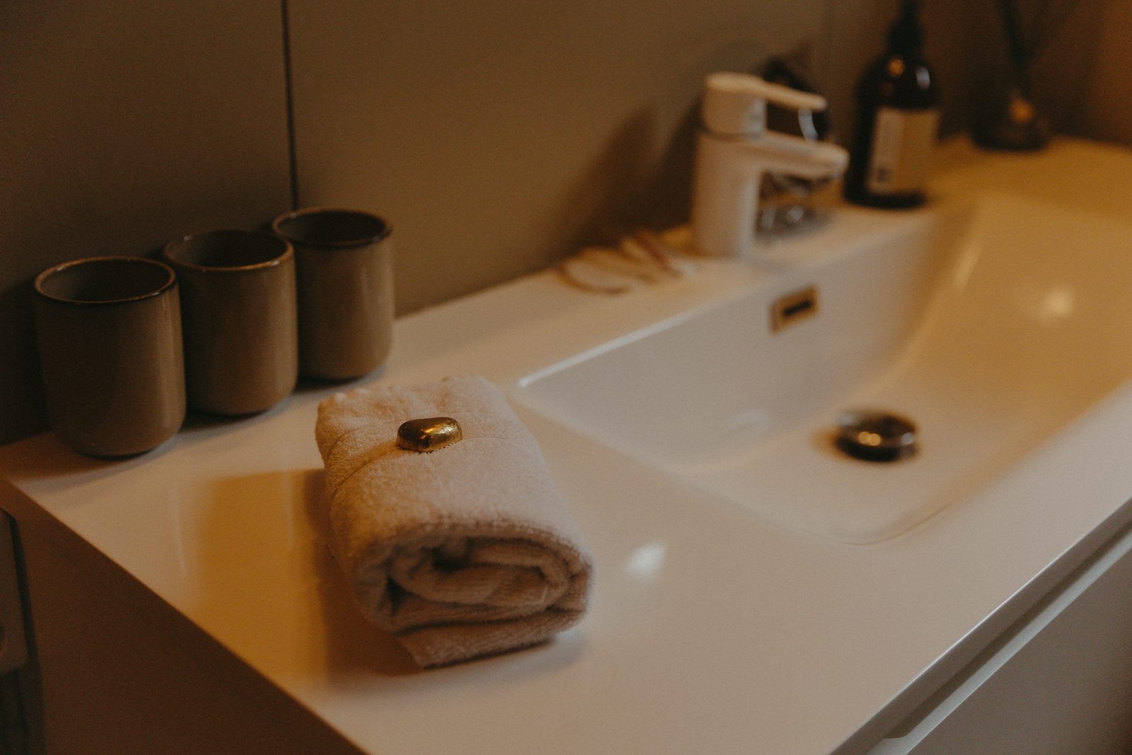 The upper bathroom.