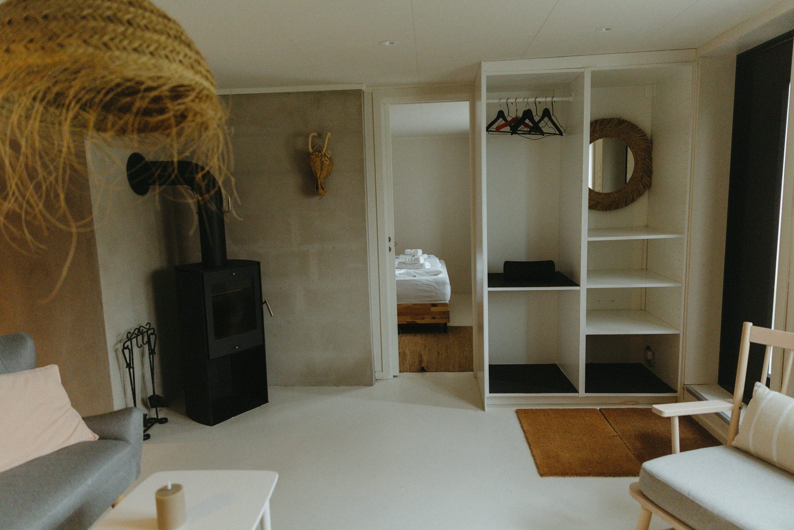 The living room on the lower floor. Photo 5 of 5.
