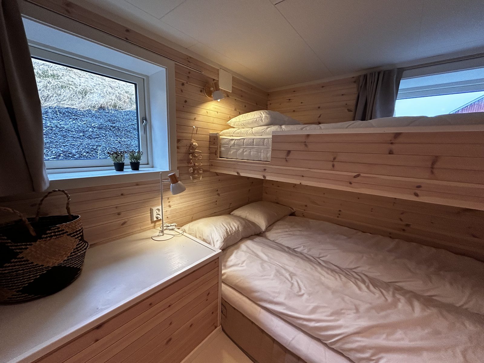 Bedroom with a bunk bed. Photo 4 of 7.