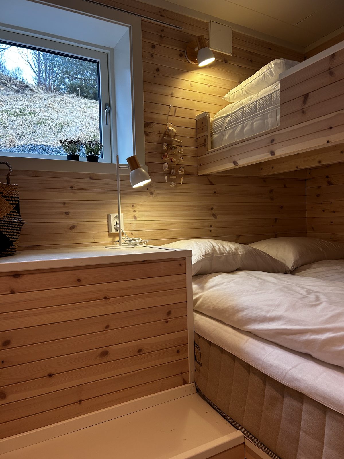 Bedroom with a bunk bed. Photo 5 of 7.