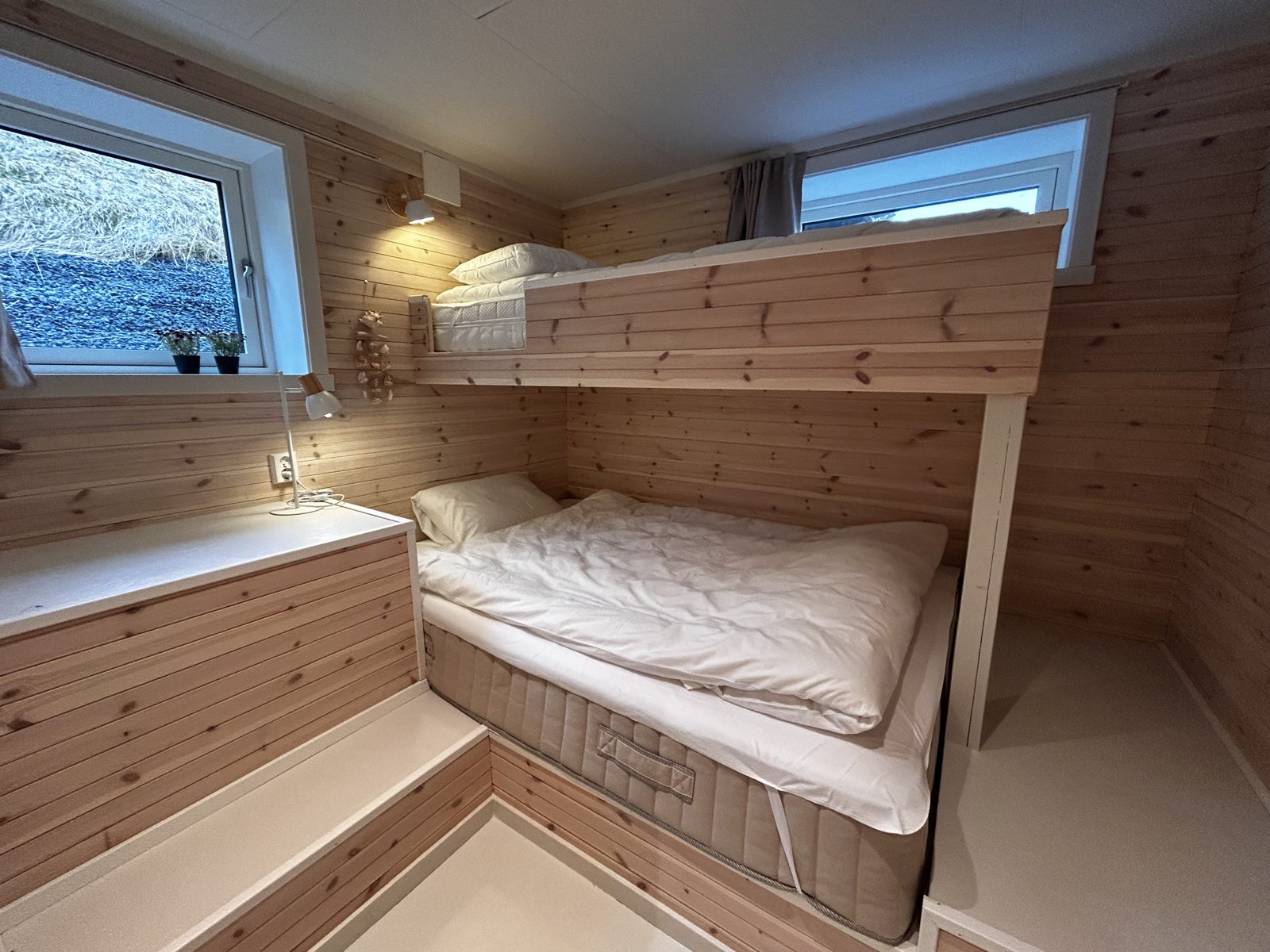 Bedroom with a bunk bed. Photo 6 of 7.