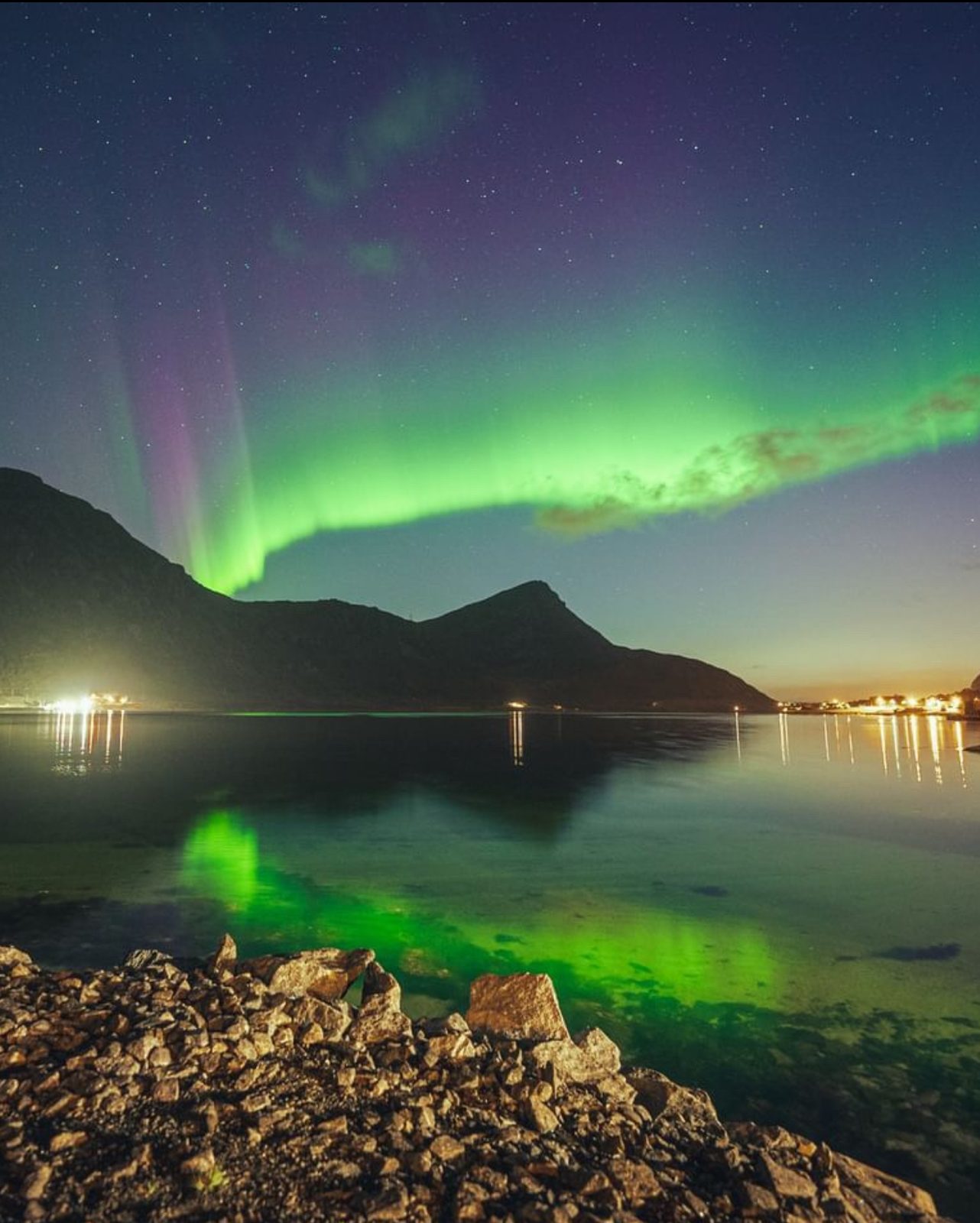 Northern lights photographed from Casa Lofoten (IMG_0459).