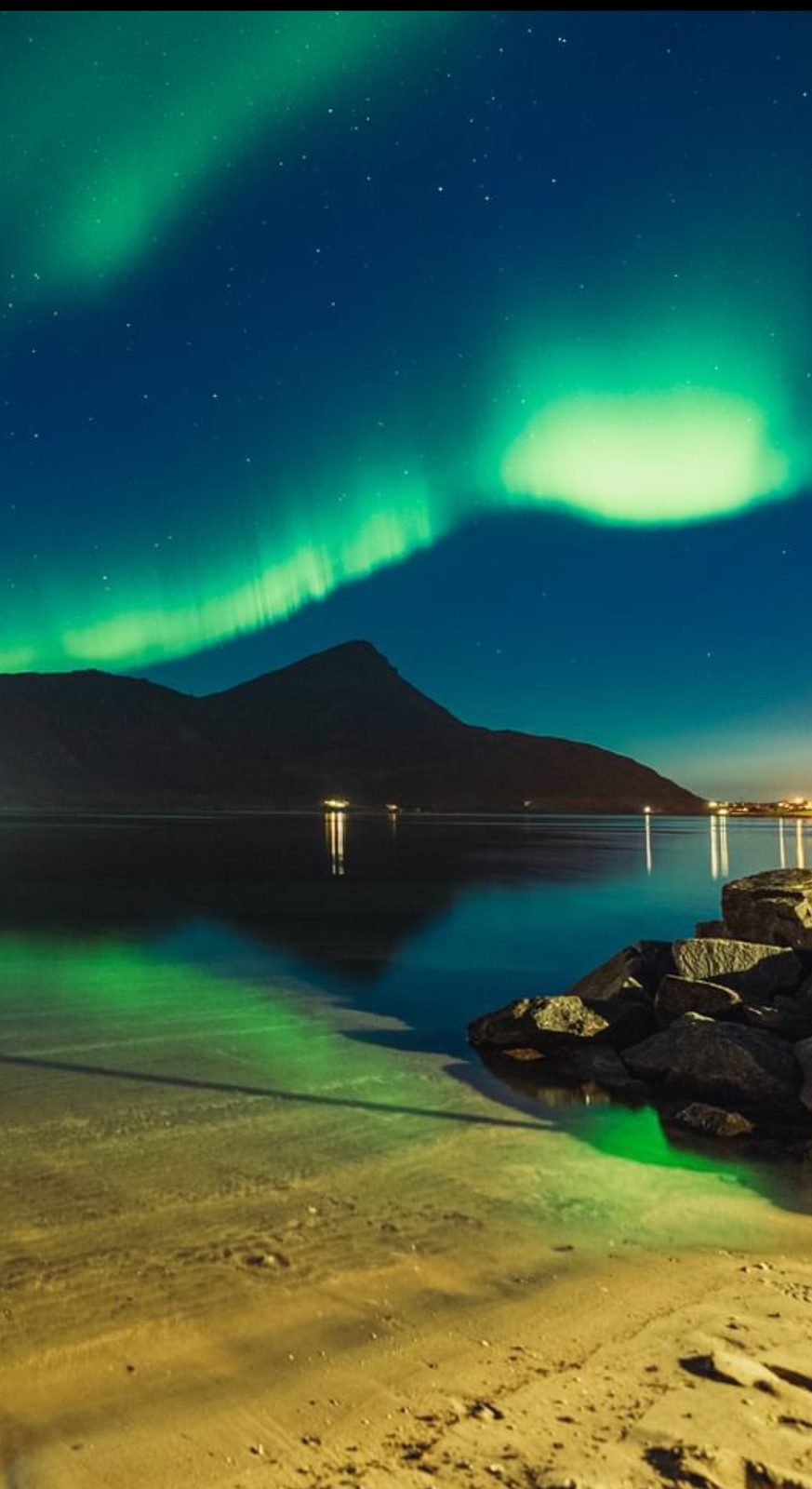Northern lights over the property.