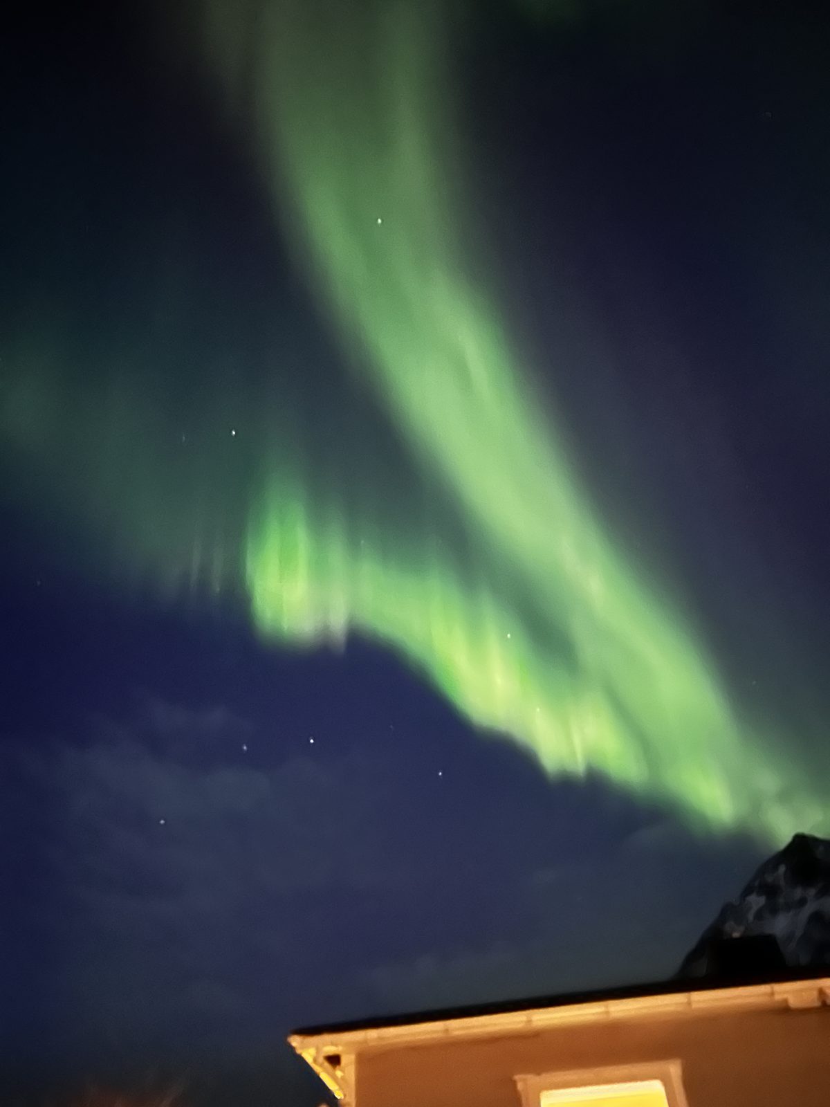 Northern lights photographed from Casa Lofoten (IMG_5912).