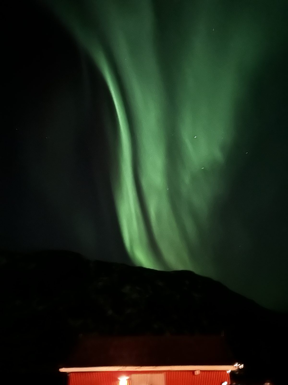 Northern lights photographed from Casa Lofoten (IMG_5991).