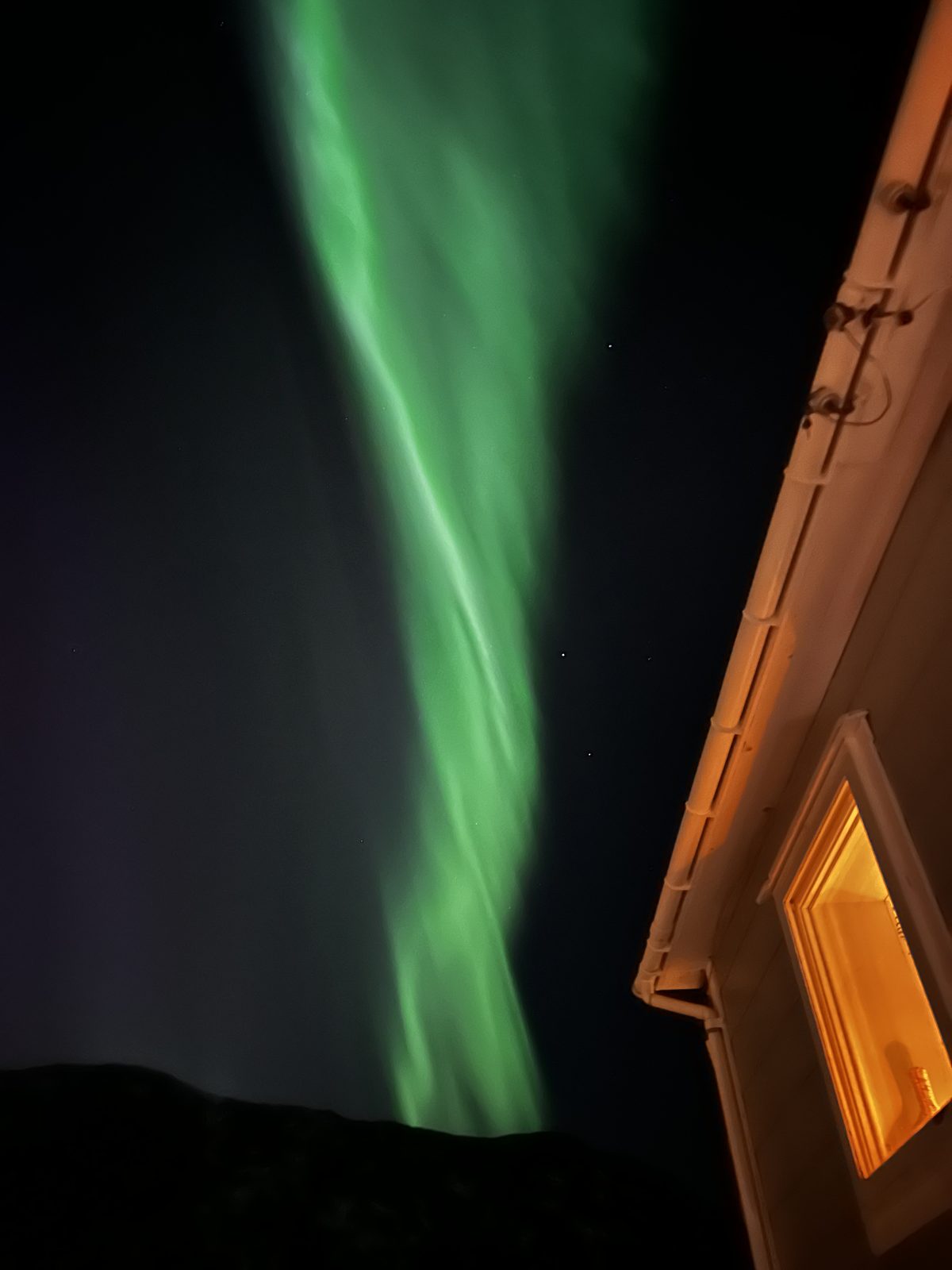Northern lights photographed from Casa Lofoten (IMG_6094).
