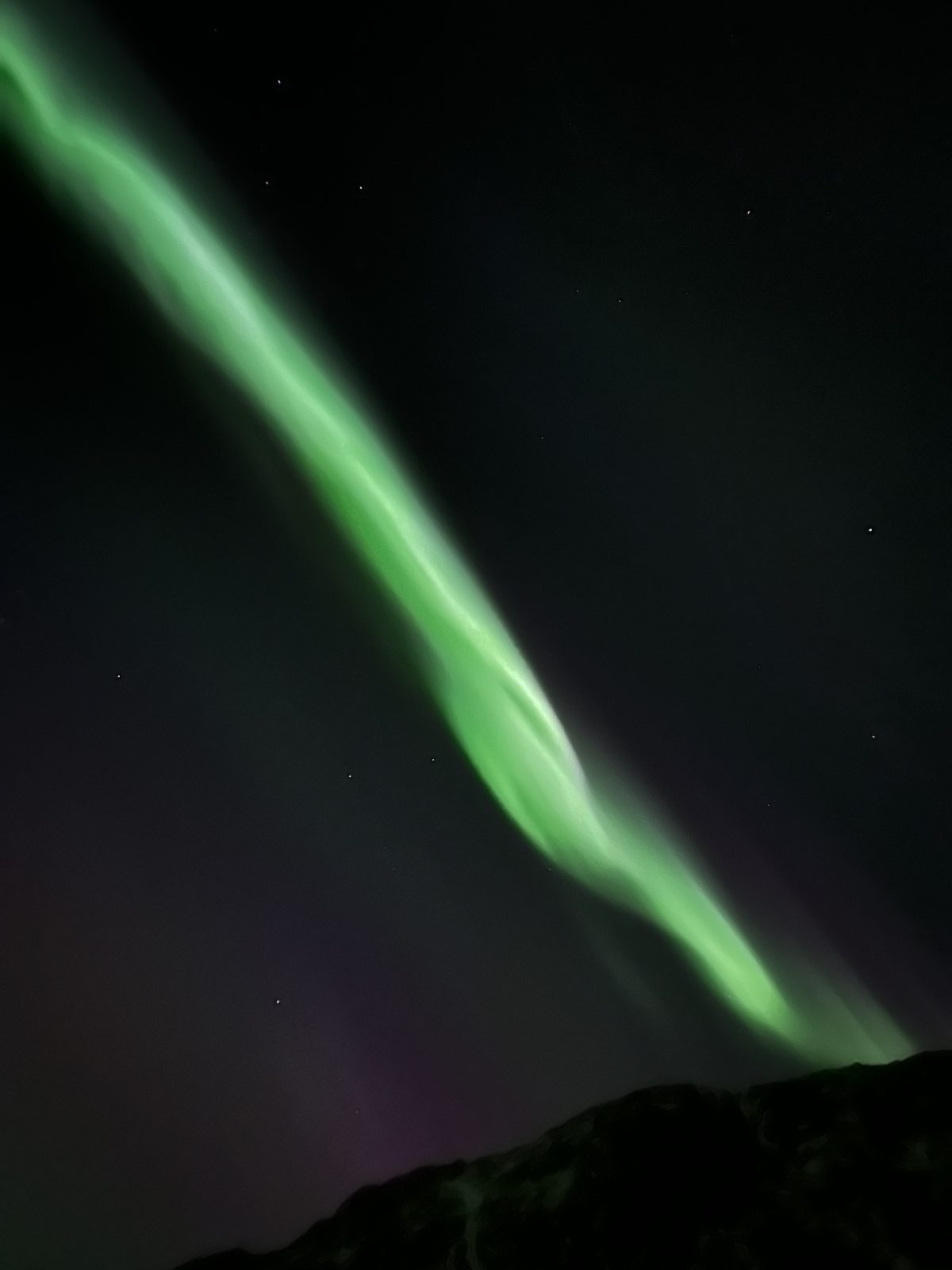 Northern lights photographed from Casa Lofoten (IMG_6098).