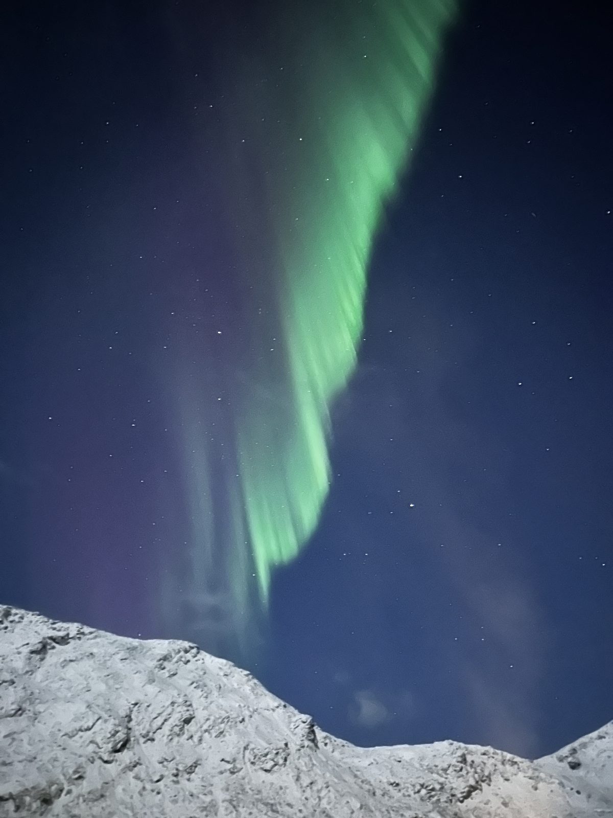 Northern lights photographed from Casa Lofoten (IMG_6450).