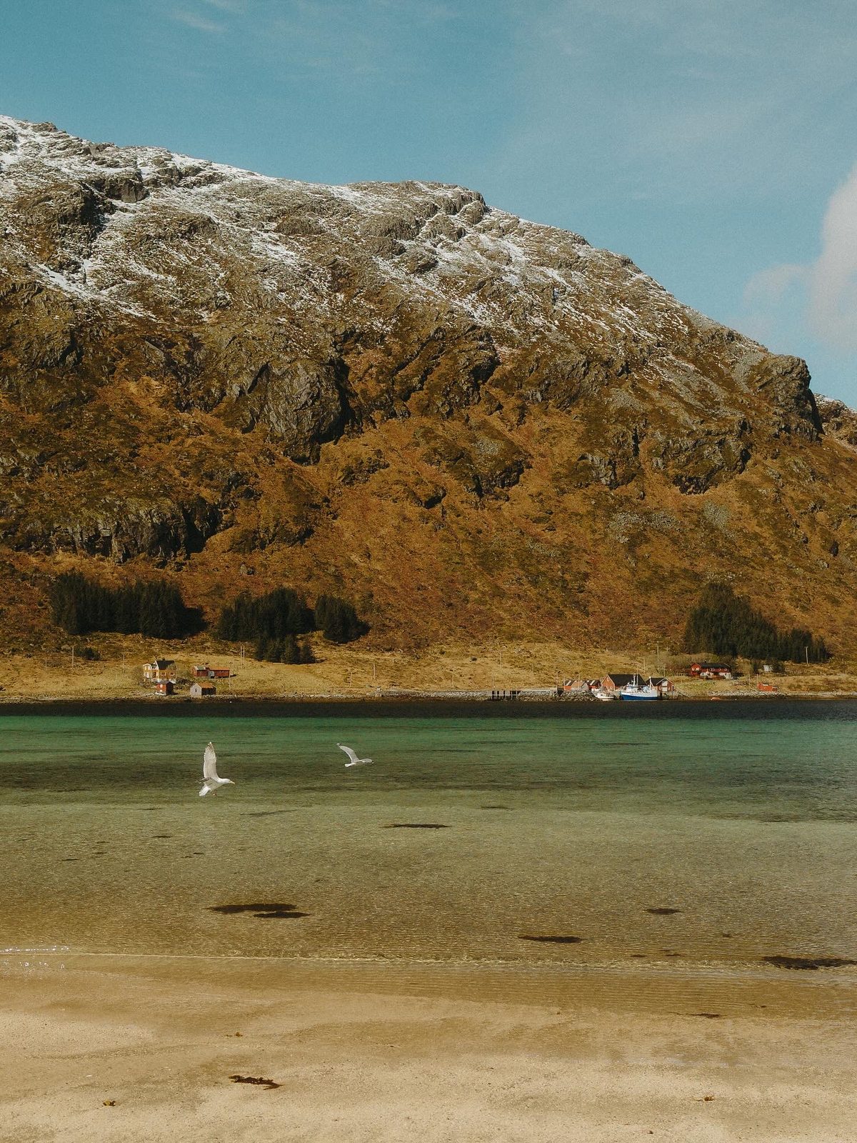 The private beach.