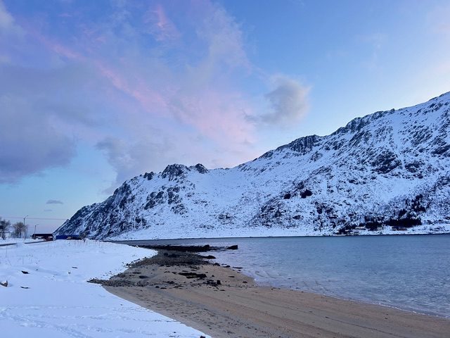 The private beach.