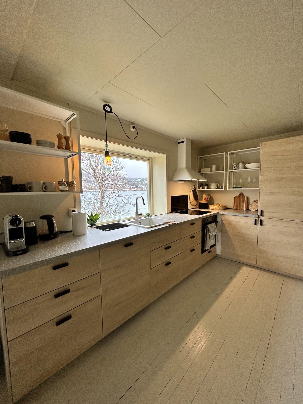 The kitchen.