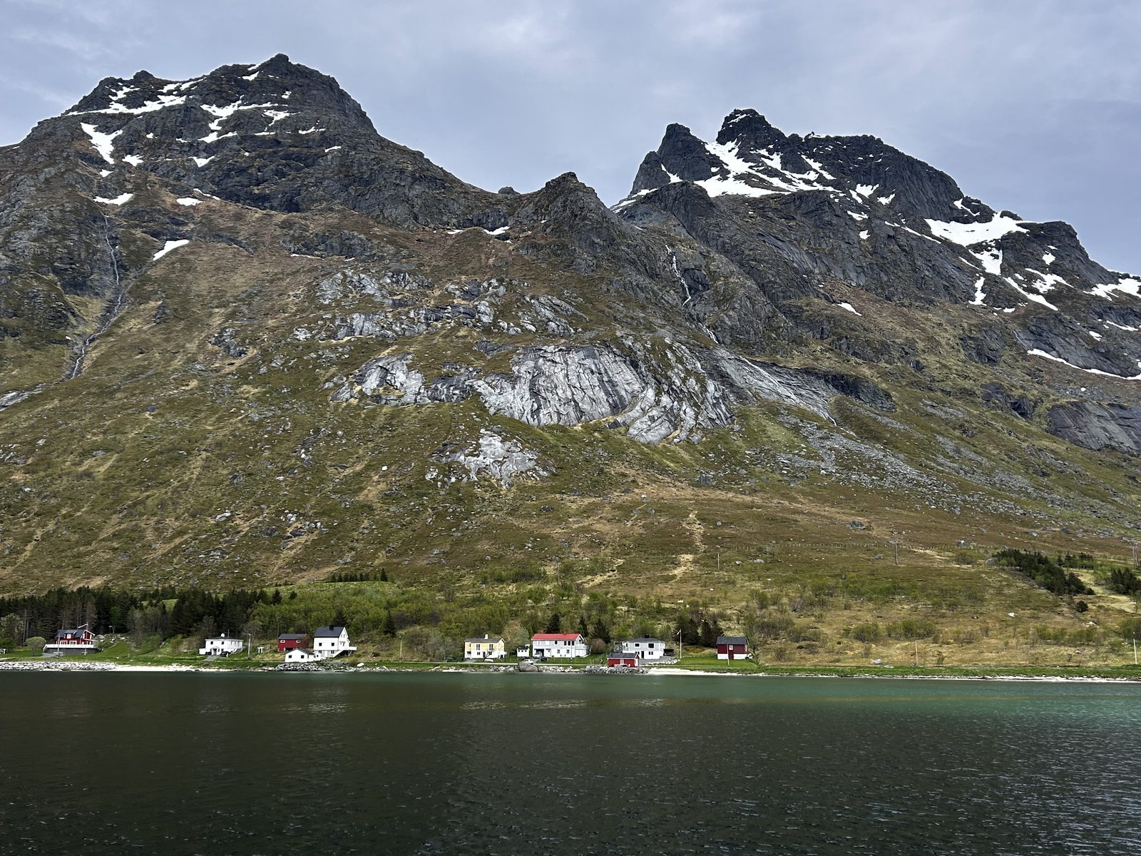 The view from the property, out the fjord.