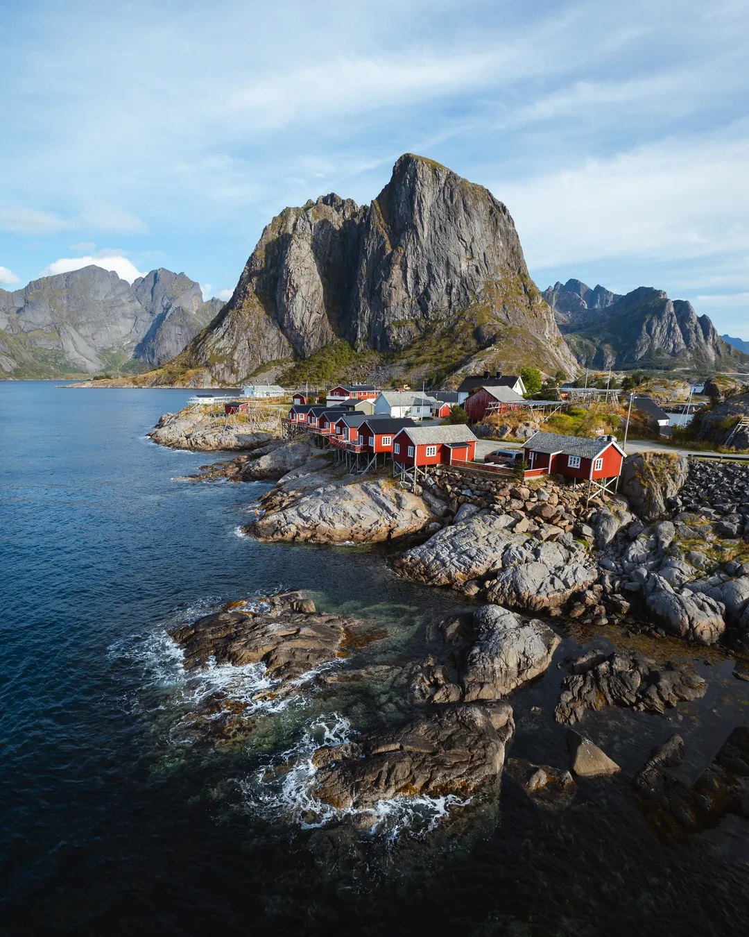 The red cabins of Hamnøy.