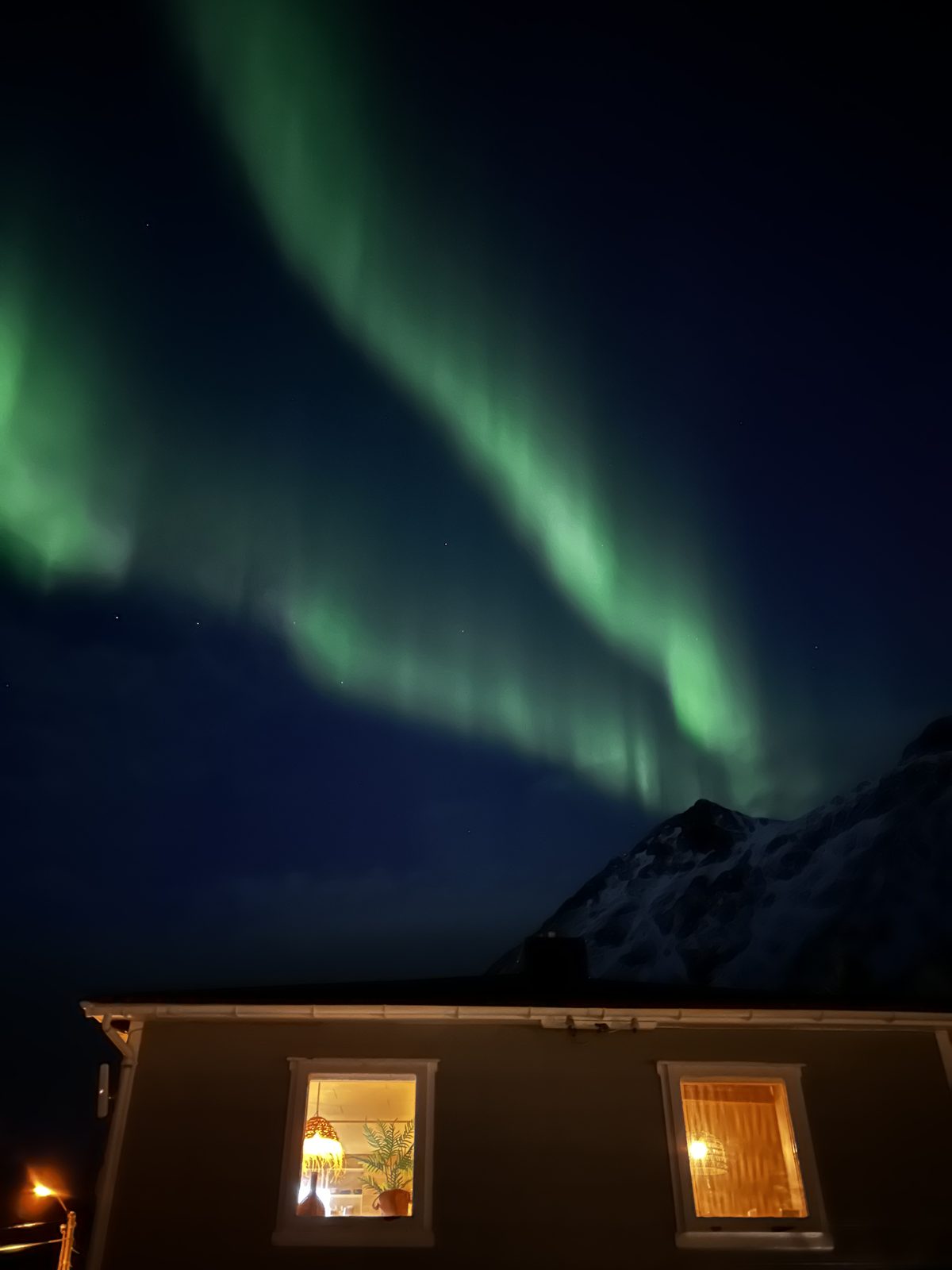Northern lights over the property.