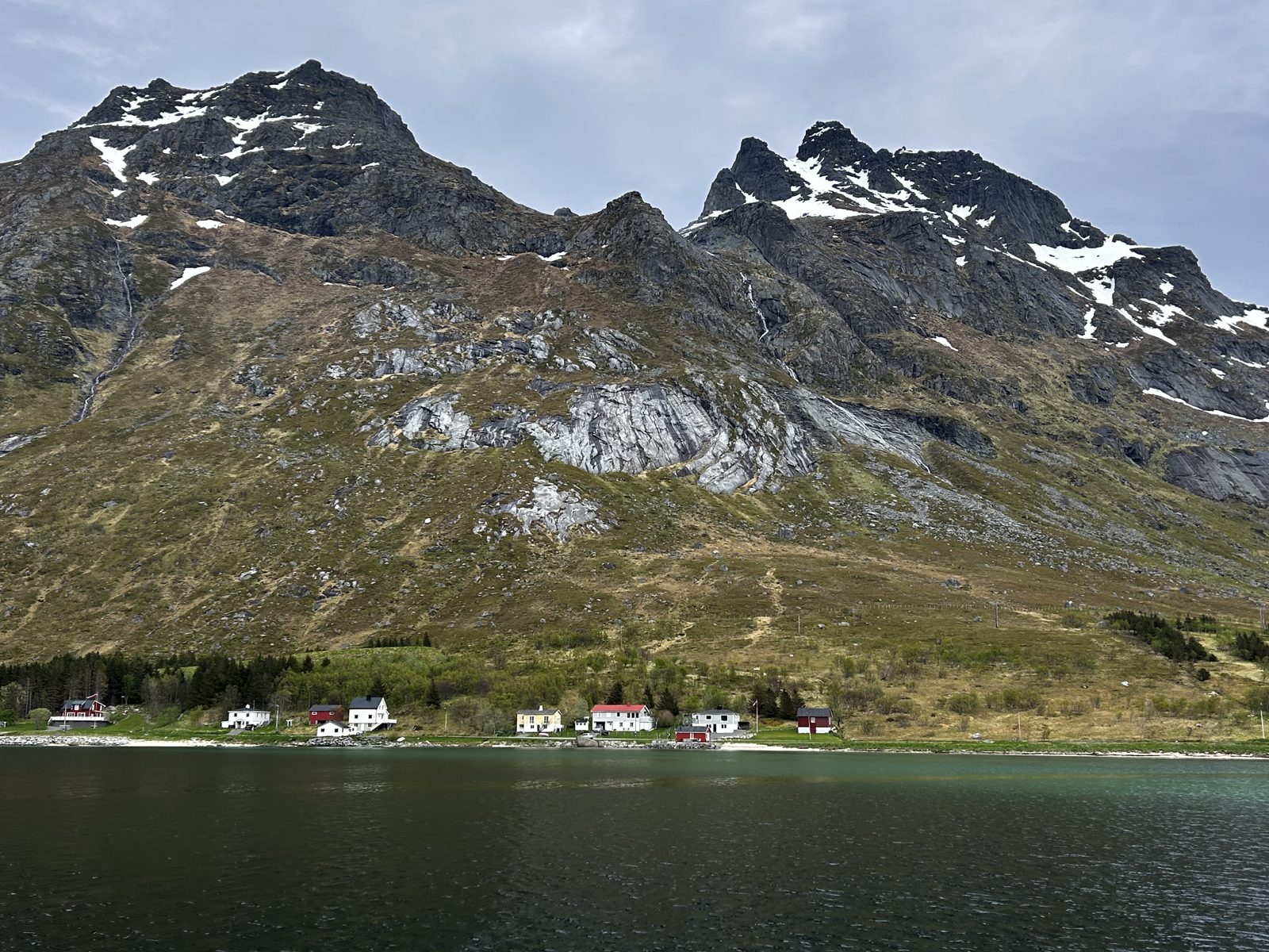 The whole property seen from the fjord.