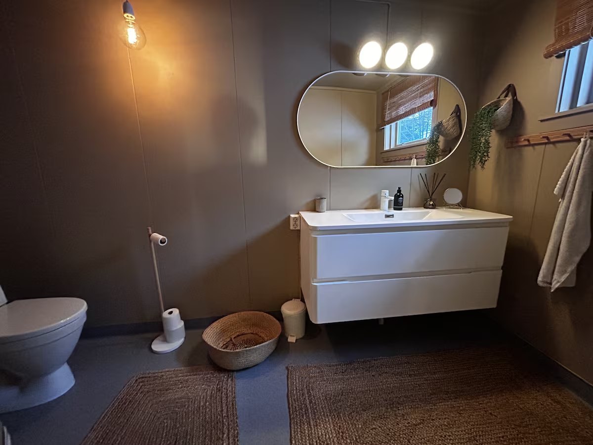 Bathroom on the upper floor. Photo 1 of 13.