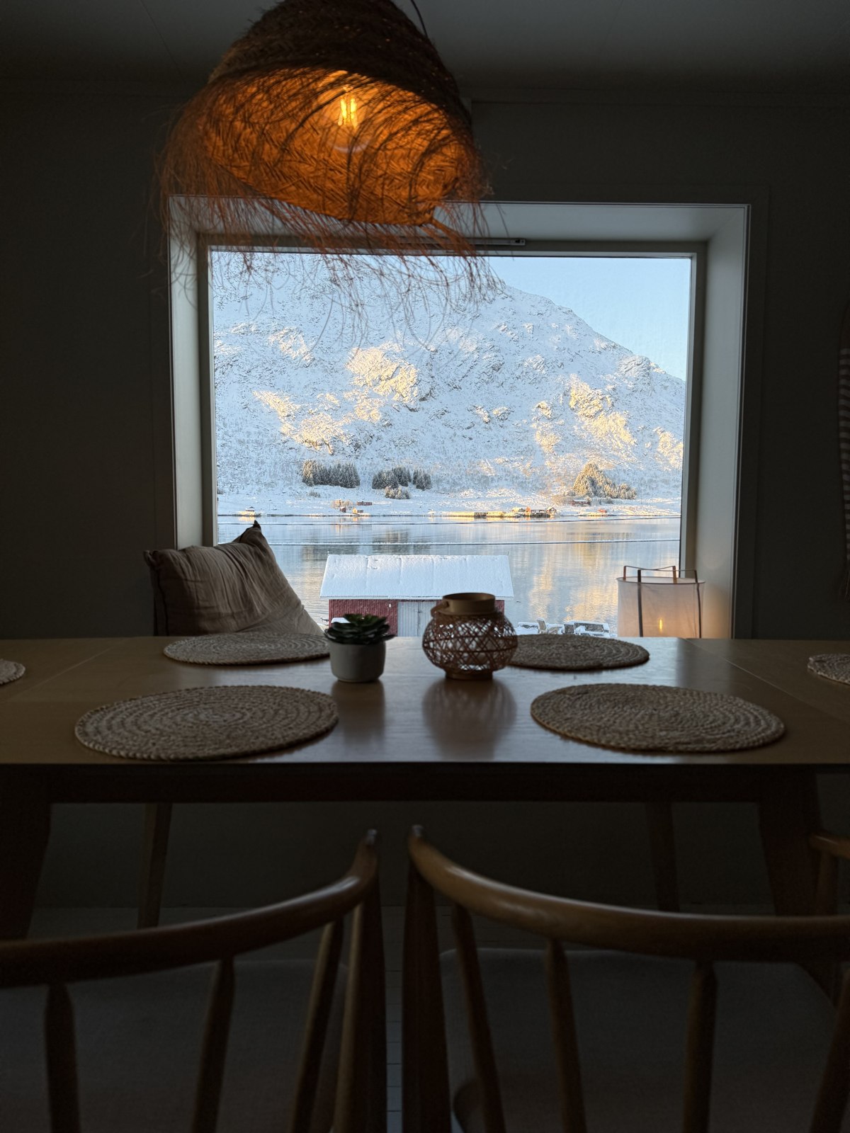 The dining-room window.