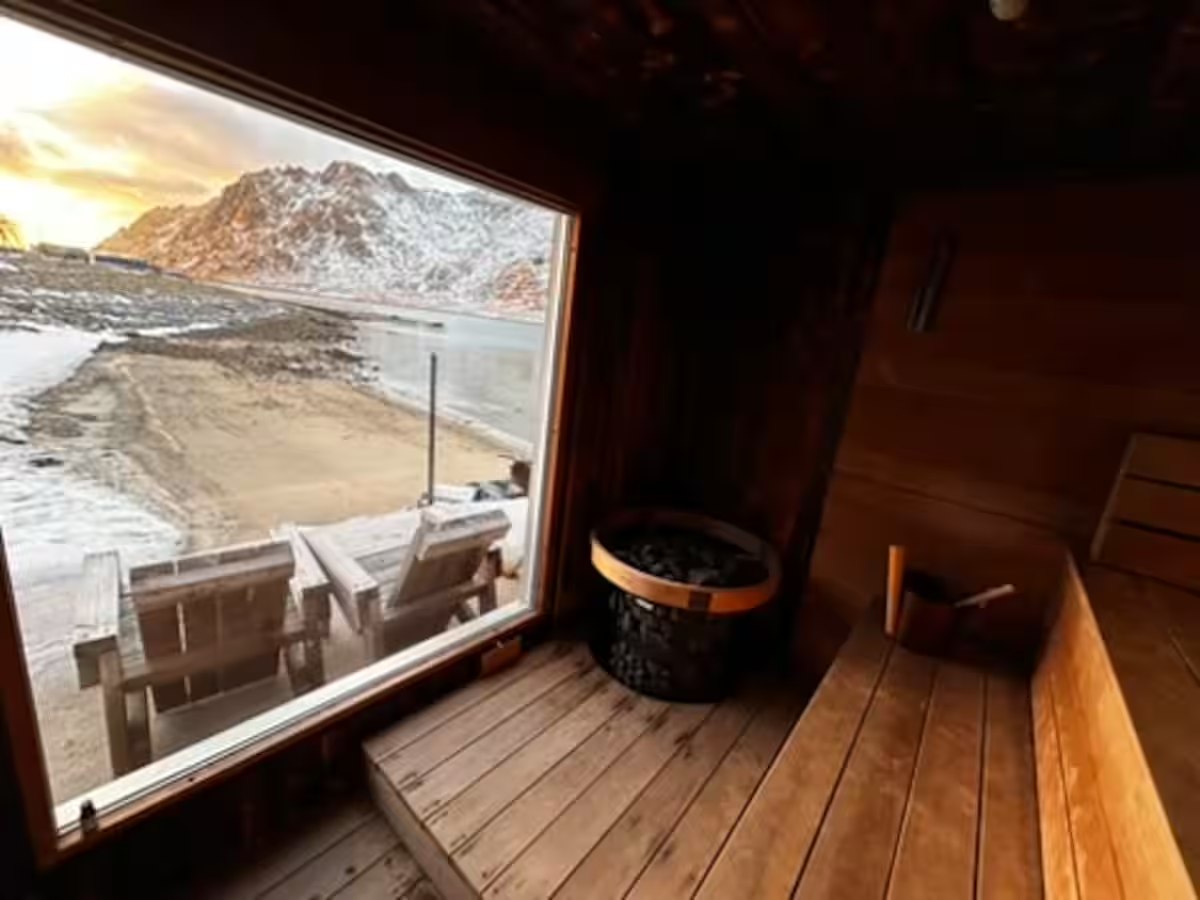 The view from the sauna.