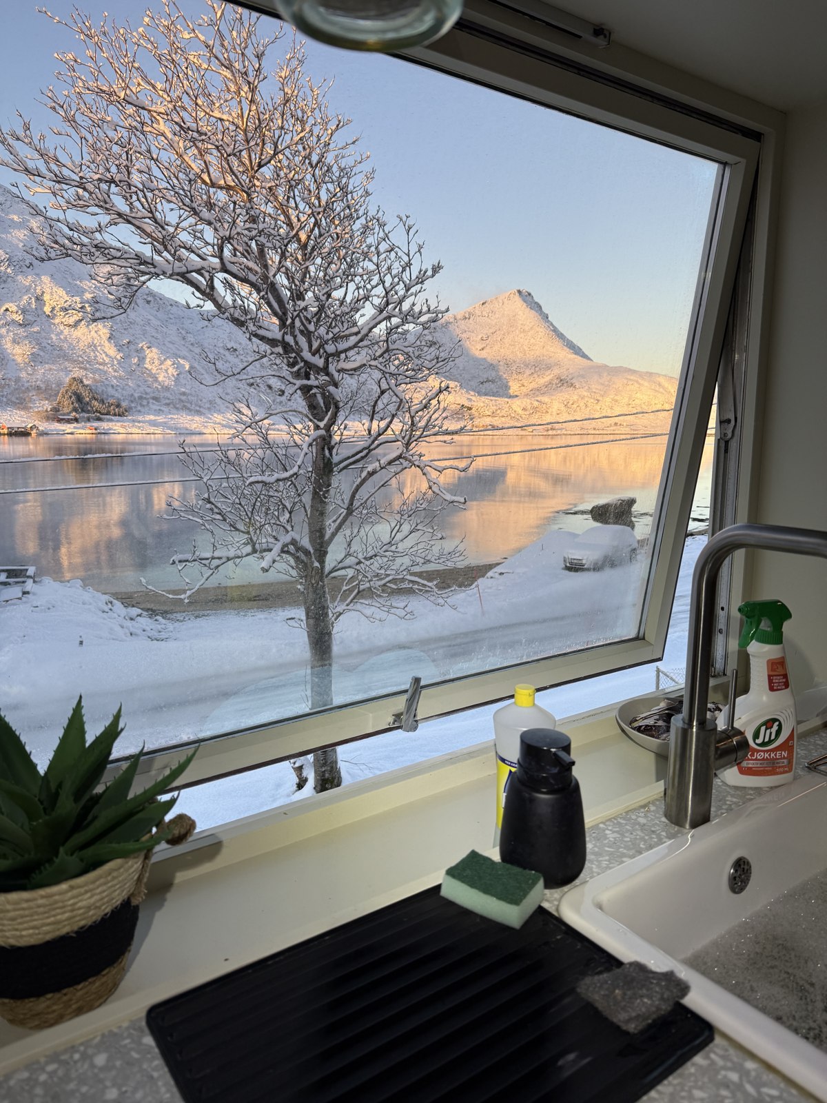 Volandstind from the kitchen window.