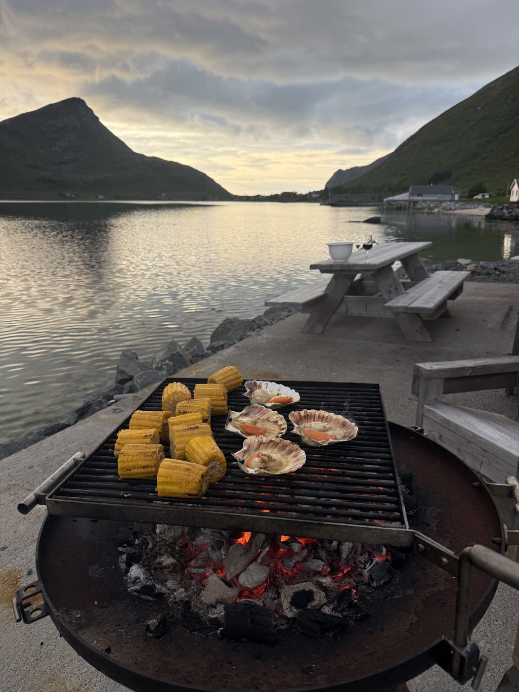 Dinner on the dock.